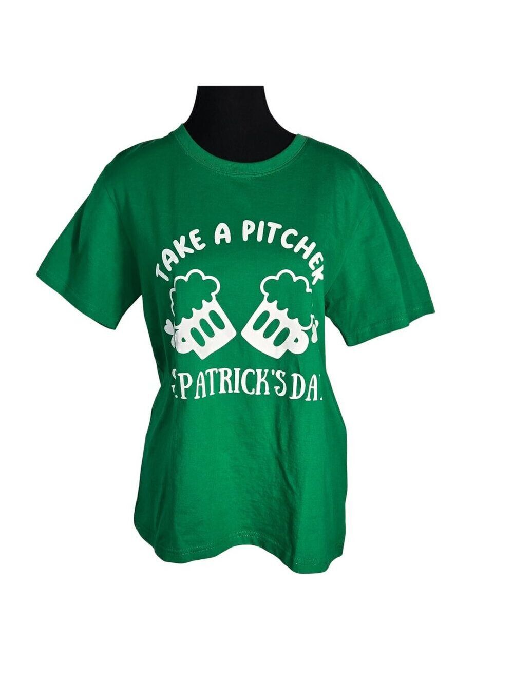 NWOT | Funny St Patrick's Day "Take A Pitcher" Beer Graphic T-Shirt | Large